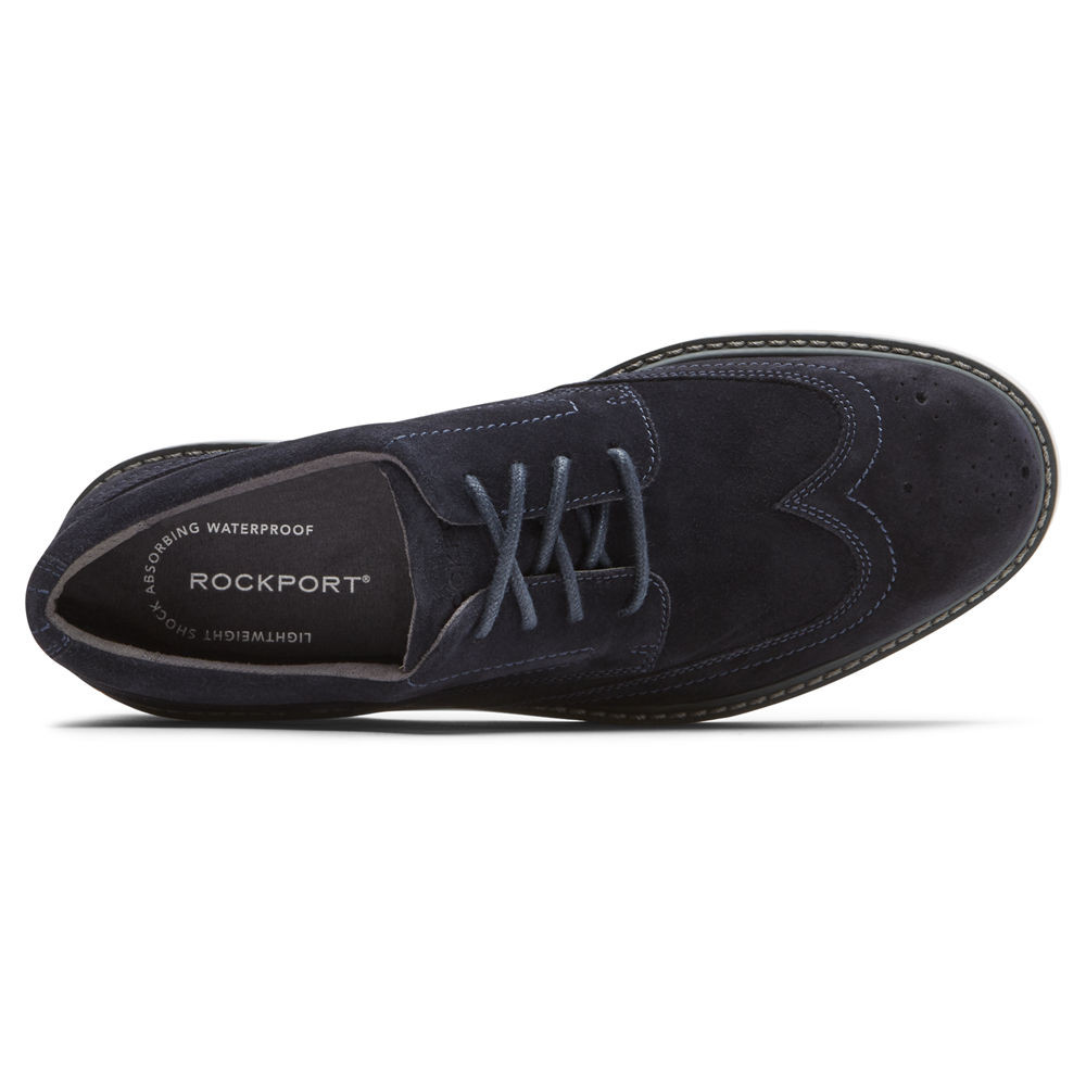 Rockport Sneakers For Mens Navy - Charlee Waterproof Wingtip - CH7802346